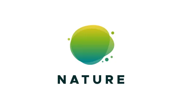 Icônico Moderno Natureza Folha Verde Elemento Logotipo Projetos Vetor — Vetor de Stock