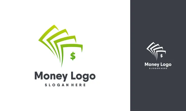 Modern Para Logosu Şablon Vektörü Finans Logosu Taşıyıcı Logo Simgesi — Stok Vektör