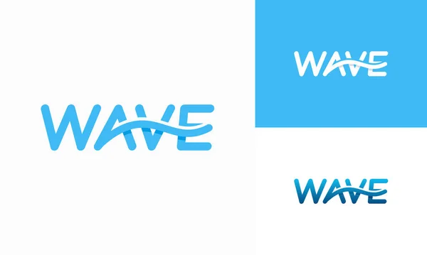 Ocean Wave Logotyp Vektorgrafik — Stockvektor