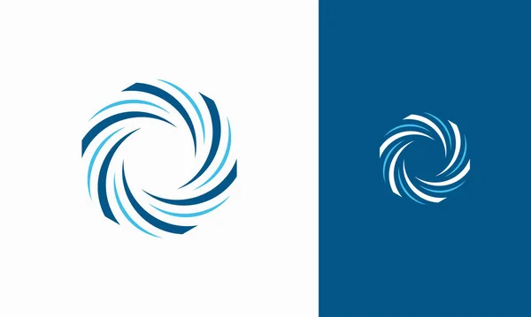 Símbolo Logotipo Círculo Tornado Isolado Símbolo Abstrato Logotipo Furacão Ilustração — Vetor de Stock