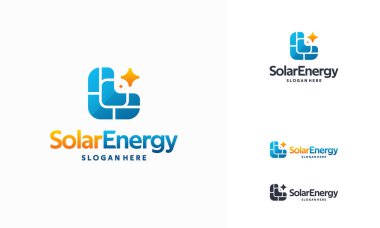 Güneş Enerjisi Paneli logosu vektör, güneş enerjisi logosu tasarladı