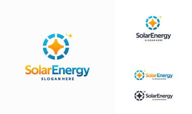 Güneş Enerjisi Paneli logosu vektör, güneş enerjisi logosu tasarladı
