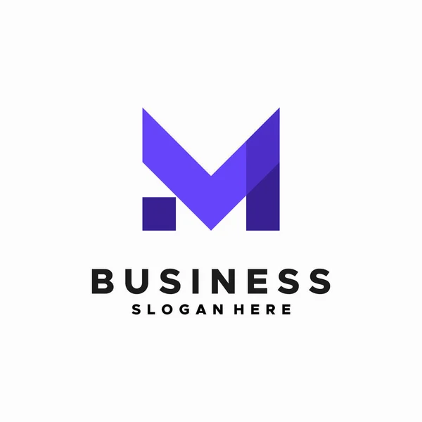 Moderne Geometrische Initial Logo Designs Konzeptvektor Business Initial Letter Logo — Stockvektor