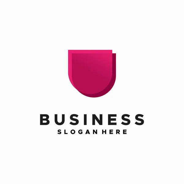 Moderne Geometrische Initiale Logodesigns Konzeptvektor Business Initial Letter Logo — Stockvektor