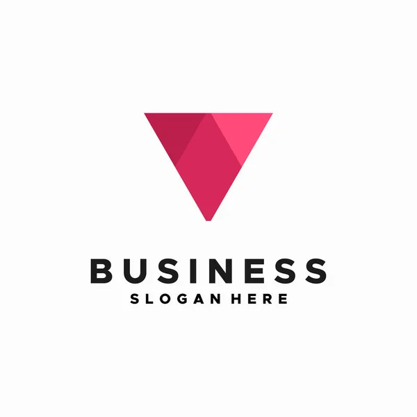 Moderne Geometrische Initial Logo Designs Konzeptvektor Business Initial Letter Logo — Stockvektor
