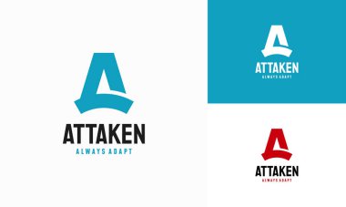 A harfi ilk logo tasarım konsepti, Modern A ilk logo tasarım şablon simgesi