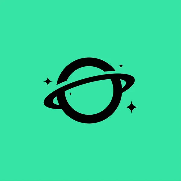 Logo Planetei Orbit Proiectează Conceptul Vector Logo Planetar Orbital Spațial — Vector de stoc