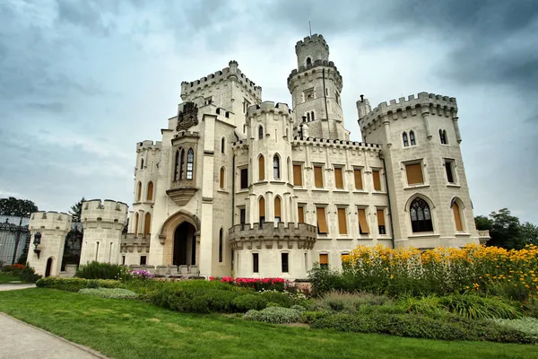 Schöne Renaissanceschloss hluboka — Stockfoto