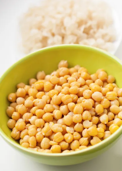 Garbanzos cocidos y pelados — Foto de Stock