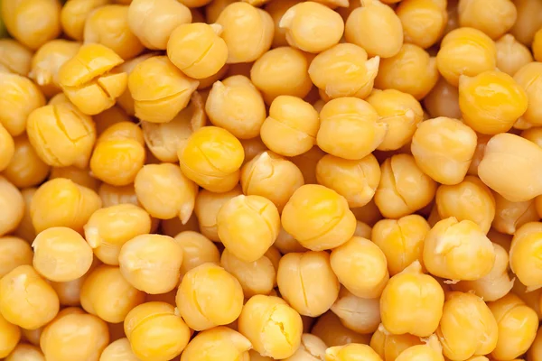 Cooked and peeled chickpeas — Stock Photo, Image