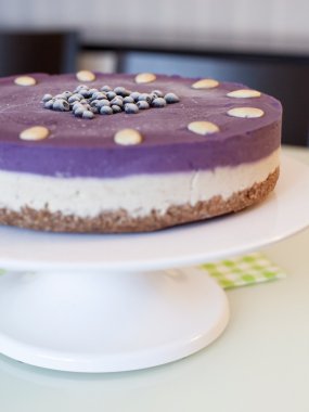 ham blueberry vegan kek