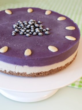 ham blueberry vegan kek