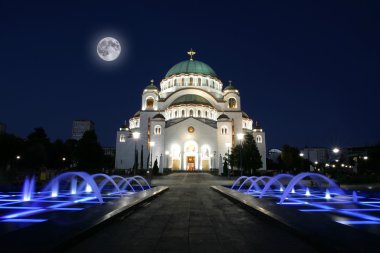 Sırbistan 'ın Belgrad kentindeki Saint Sava Katedrali