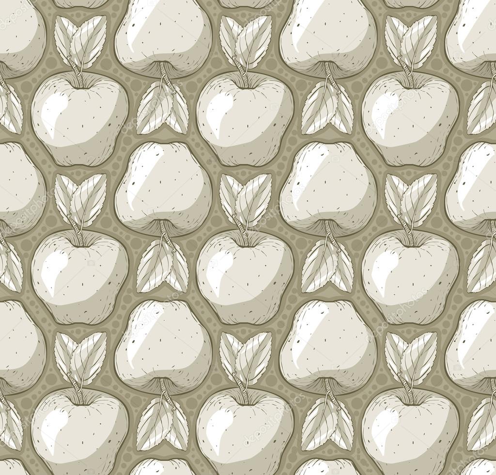 Texture pattern with apples