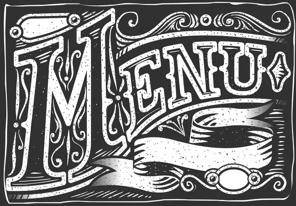 Elemento gráfico vintage para menu — Vetor de Stock