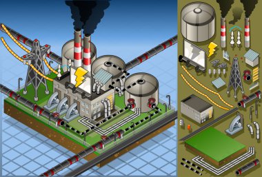 enerji üretiminde izometrik petrol tesisi