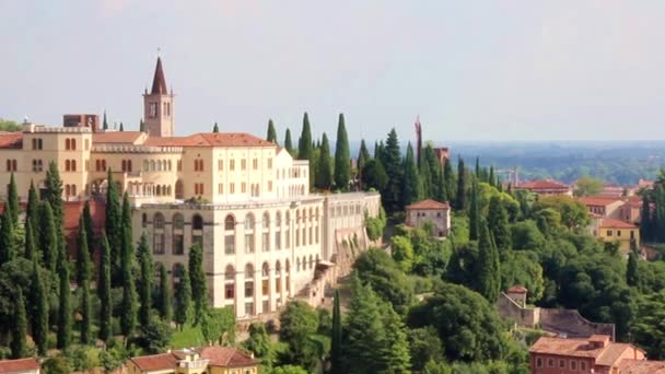 Panorama verona, Włochy, Europa — Wideo stockowe