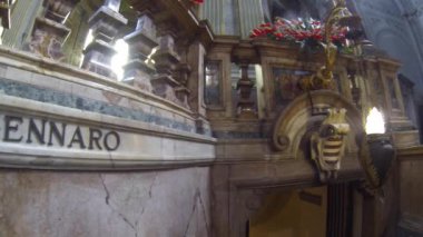 Napoli, İtalya - Ekim 2013 yaklaşık: san gennaro crypt