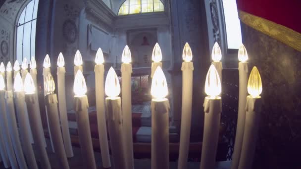 NAPLES, ITALY - CIRCA OCTOBER 2013: Crypt of San Gennaro — Stock Video