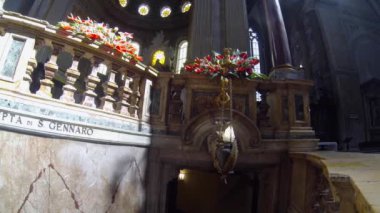 Napoli, İtalya - Ekim 2013 yaklaşık: san gennaro crypt
