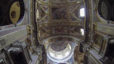 Napoli, İtalya - Kasım 2013 yaklaşık: santi apostoli, kilise