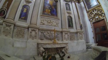 Napoli, İtalya - Kasım 2013 yaklaşık: santi apostoli, kilise