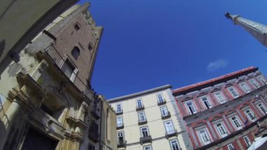 Napoli, İtalya - spire piazza san domenico