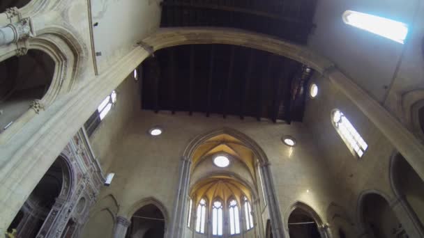 Neapel, Italien - san gaetano kyrkan — Stockvideo