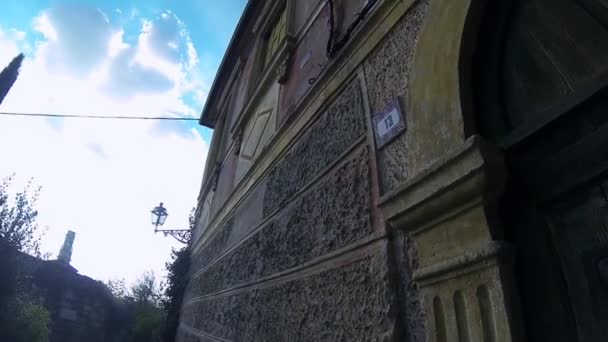 VERONA ITALY - CIRCA DECEMBER 2013: Door with postbox — Stock Video