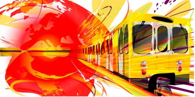 sarı metro arka plan