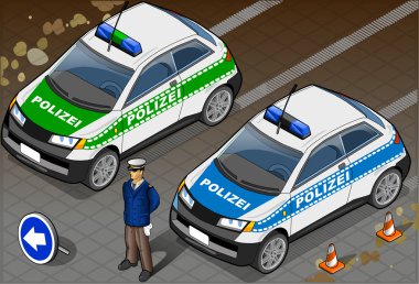 izometrik Alman polis arabası