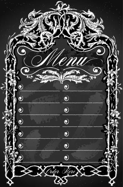 Blackboard vintage para Bar ou Restaurante Menu — Vetor de Stock