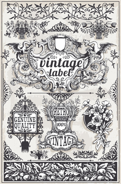 Графические баннеры и этикетки ручной работы
