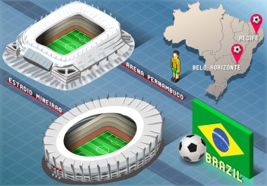 Isometric Stadium of Recife and Belo Horizonte, Brazil