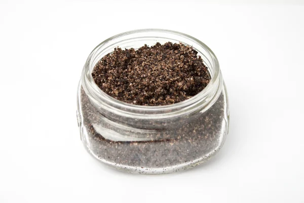 Homemade coffee bath scrub — Stock Photo, Image