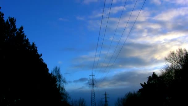 Time lapse moving clouds 3 NTSC HD PAL — Stock Video