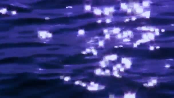 Water reflectie 4 blauwe — Stockvideo