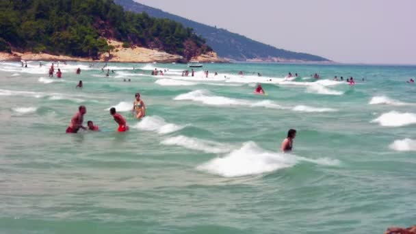 Pláž, léto, báječný odpočinek — Stock video