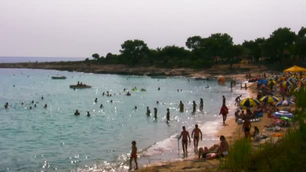 Beach, nyári, csodálatos pihenés — Stock videók