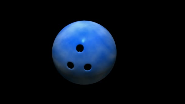 Looping Bowling Ball Animation 1 — Stock Video