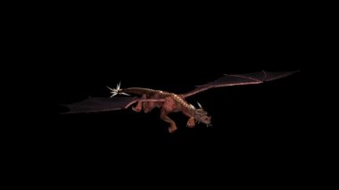 Dragon animasyon kırmızı 04 döngü