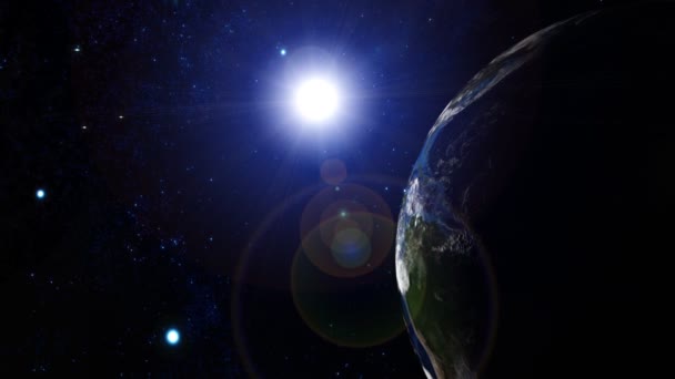 Animation de la Terre 3d 25 alpha mat 
