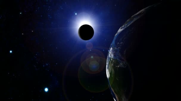 Fantaisie lever de soleil et éclipse de lune 