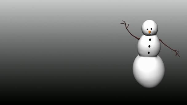 Onda de boneco de neve — Vídeo de Stock