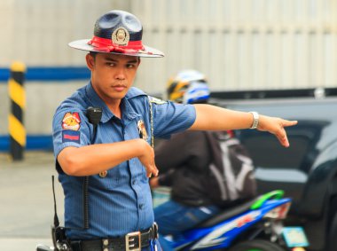 Traffic officer clipart