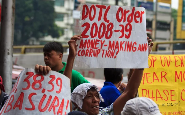 Militant anti-government protest — Stock Photo, Image