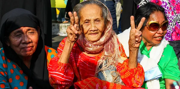 Muslim Peace talk rally — Stock Photo, Image