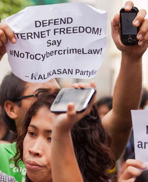 インターネットの自由の抗議 — ストック写真