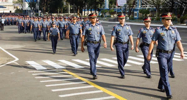 警务人员游行 — 图库照片