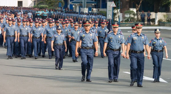 警务人员游行 — 图库照片